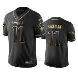 Camiseta NFL Limited New England Patriots Julian Edelman Golden Edition Negro