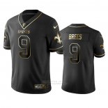 Camiseta NFL Limited New Orleans Saints Drew Brees Golden Edition Negro