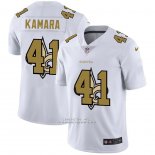 Camiseta NFL Limited New Orleans Saints Kamara Logo Dual Overlap Blanco