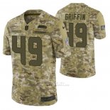 Camiseta NFL Limited Seattle Seahawks 49 Shaquem Griffin 2018 Salute To Service Camuflaje