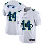 Camiseta NFL Limited Seattle Seahawks Metcalf Logo Dual Overlap Blanco