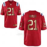 Camiseta New England Patriots Butler Rojo Nike Gold Game NFL Hombre