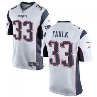 Camiseta New England Patriots Faulk Blanco Nike Game NFL Nino