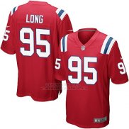 Camiseta New England Patriots Long Rojo Nike Game NFL Hombre