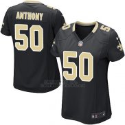 Camiseta New Orleans Saints Anthony Negro Nike Game NFL Mujer