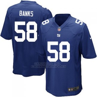 Camiseta New York Giants Banks Azul Nike Game NFL Hombre
