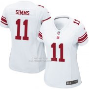 Camiseta New York Giants Simms Blanco Nike Game NFL Mujer