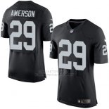 Camiseta Oakland Raiders Amerson Negro Nike Elite NFL Hombre