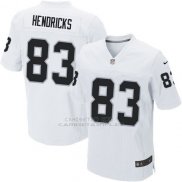 Camiseta Oakland Raiders Hendricks Blanco Nike Elite NFL Hombre