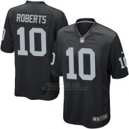 Camiseta Oakland Raiders Roberts Negro Nike Game NFL Nino
