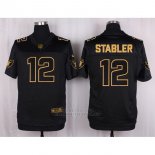 Camiseta Oakland Raiders Stabler Negro Nike Elite Pro Line Gold NFL Hombre