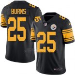 Camiseta Pittsburgh Steelers Burns Negro Nike Legend NFL Hombre