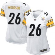 Camiseta Pittsburgh Steelers Woodson Blanco Nike Game NFL Mujer