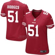 Camiseta San Francisco 49ers Hooges Rojo Nike Game NFL Mujer