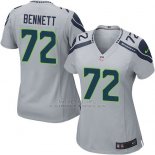 Camiseta Seattle Seahawks Bennett Gris Nike Game NFL Mujer