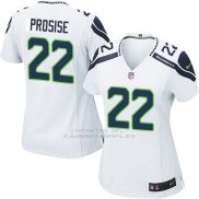 Camiseta Seattle Seahawks Prosise Blanco Nike Game NFL Mujer