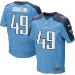 Camiseta Tennessee Titans Johnson Azul Nike Elite NFL Hombre
