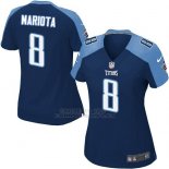 Camiseta Tennessee Titans Mariota Azul Oscuro Nike Game NFL Mujer