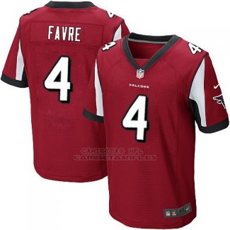Camiseta Atlanta Falcons Favre Rojo Nike Elite NFL Hombre