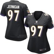 Camiseta Baltimore Ravens Jernigan Negro Nike Game NFL Mujer
