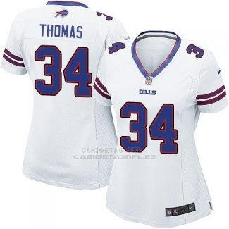 Camiseta Buffalo Bills Thomas Blanco Nike Game NFL Mujer