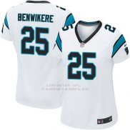 Camiseta Carolina Panthers Benwikere Blanco Nike Game NFL Mujer