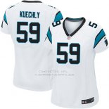 Camiseta Carolina Panthers Kuechly Blanco Nike Game NFL Mujer