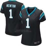 Camiseta Carolina Panthers Newton Negro Nike Game NFL Mujer