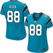 Camiseta Carolina Panthers Olsen Lago Azul Nike Game NFL Mujer