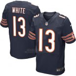 Camiseta Chicago Bears White Profundo Azul Nike Elite NFL Hombre