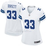 Camiseta Dallas Cowboys Dorsett Blanco Nike Game NFL Mujer