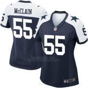 Camiseta Dallas Cowboys McClain Negro Blanco Nike Game NFL Mujer