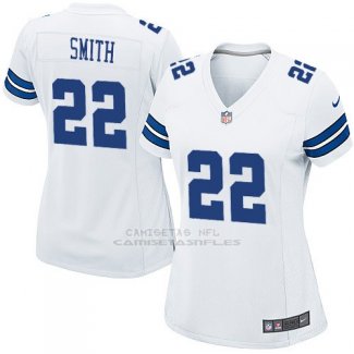 Camiseta Dallas Cowboys Smith Blanco Nike Game NFL Mujer