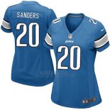 Camiseta Detroit Lions Sanders Azul Nike Game NFL Mujer