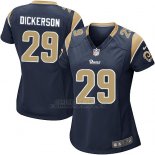 Camiseta Los Angeles Rams Dickerson Negro Nike Game NFL Mujer