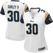 Camiseta Los Angeles Rams Gurley Blanco Nike Game NFL Mujer