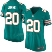 Camiseta Miami Dolphins Jones Verde Oscuro Nike Game NFL Mujer