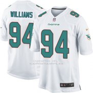 Camiseta Miami Dolphins Williams Blanco Nike Game NFL Hombre