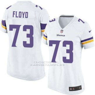 Camiseta Minnesota Vikings Floyd Blanco Nike Game NFL Mujer