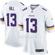 Camiseta Minnesota Vikings Hill Blanco Nike Game NFL Hombre