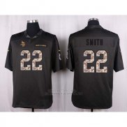 Camiseta Minnesota Vikings Smith Apagado Gris Nike Anthracite Salute To Service NFL Hombre