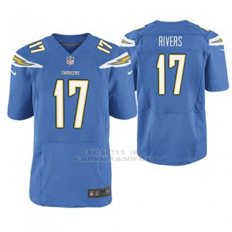 Camiseta NFL Elite Hombre San Diego Chargers Philip Rivers Azul