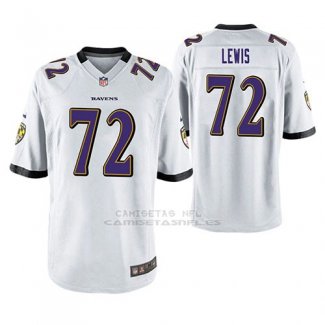 Camiseta NFL Game Hombre Baltimore Ravens Alex Lewis Blanco