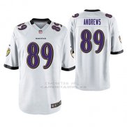 Camiseta NFL Game Hombre Baltimore Ravens Mark Andrews Blanco