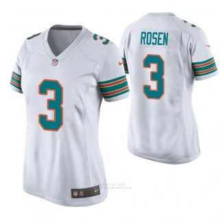 Camiseta NFL Game Mujer Miami Dolphins Josh Rosen Throwback Blanco