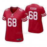 Camiseta NFL Game Mujer San Francisco 49ers Mike Person Rojo