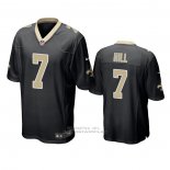 Camiseta NFL Game New Orleans Saints 7 Taysom Hill Negro