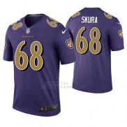 Camiseta NFL Legend Hombre Baltimore Ravens Matt Skura Violeta Color Rush