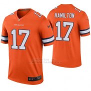 Camiseta NFL Legend Hombre Denver Broncos Daesean Hamilton Naranja Color Rush