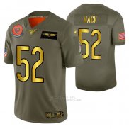 Camiseta NFL Limited Chicago Bears 52 Khalil Mack 2019 Salute To Service Verde
